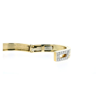 David Webb Yellow G&PT Diamonds Bangle Bracelet