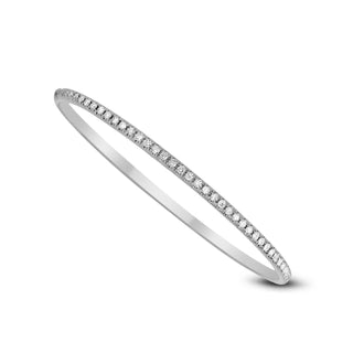 Tenenbaum Collection 18K White Gold Diamonds Bangle Bracelet