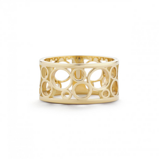 L. Klein 18K Gold Circles Ring