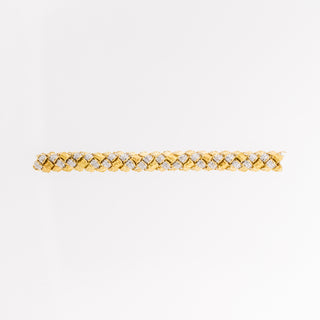 Estate Hammerman Bros. 18K Gold Diamonds Link Bracelet