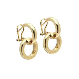 L. Klein 18K Gold Drop Earrings