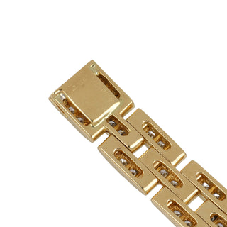 Cartier 18K Gold Panthere Diamond Link Bracelet