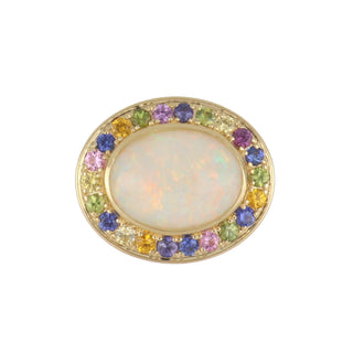 Tenenbaum Workshop 18K Gold Opal Cocktail Ring with Sapphires