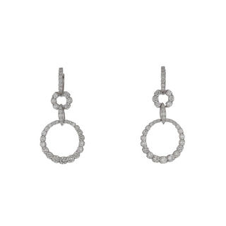 Tenenbaum Collection 18K White Gold Diamonds Drop Earrings