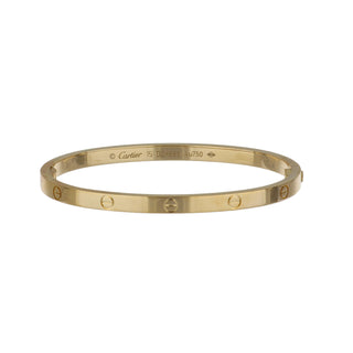 Estate Cartier 18K Gold Small 'Love' Bracelet