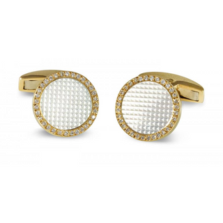 Deakin & Francis 18K Gold Diamonds Cufflinks