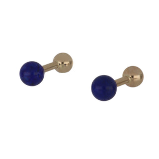 Tiffany & Co. 14K Gold Lapis Cufflinks