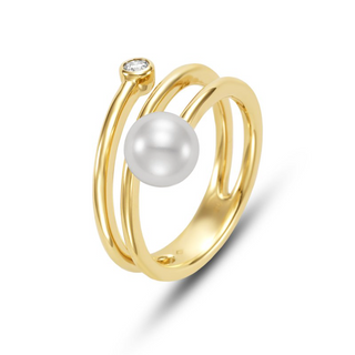 Mastoloni 18K Gold Freshwater Pearl Wrap Ring