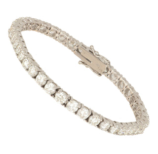 Tenenbaum Collection 18K White Gold Diamonds Line Bracelet