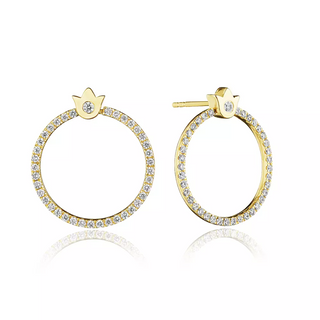 Verragio 18K Gold Diamonds Drop Earrings