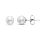 Mastoloni White 14K Gold Akoya Pearl Stud Earrings