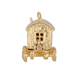 Mid-Century 14K Gold Carriage Charm