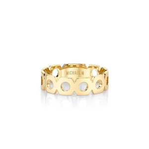 Michael M Yellow 14K Gold Geometric Ring