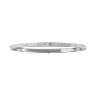 Buccellati 18K White Gold Diamonds Bangle Bracelet