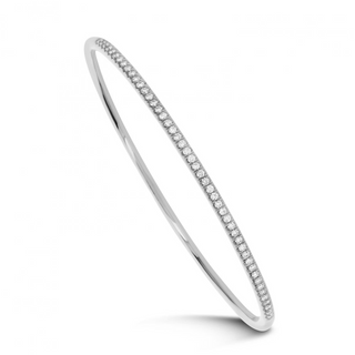 Tenenbaum Collection 18K White Gold Diamonds Bangle Bracelet