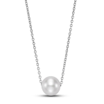 Mastoloni White 14K Gold Freshwater Pearl Chain with Pearl