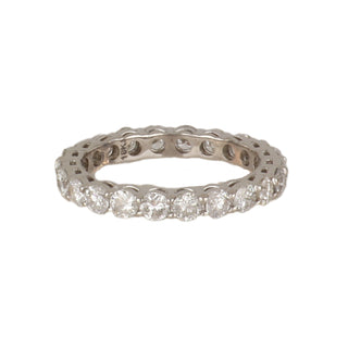 Tenenbaum Workshop 18K White Gold Round Cut Diamonds Eternity Band