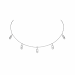 Messika 18K White Gold Diamond Choker Necklace