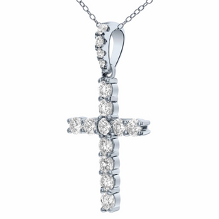 Tenenbaum Collection 18K White Gold Diamonds Religious Pendant