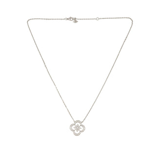 Louis Vuitton 18K White Gold Diamonds Pendant Necklace