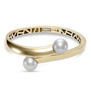 Mastoloni 14K Gold Freshwater Pearl Cuff Bracelet