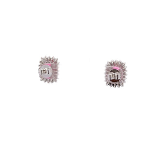 Maharaja 18K White Gold Tourmalines Stud Earrings with Diamonds