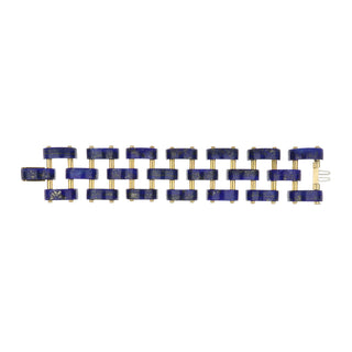 Aletto Brothers 18K Gold Diamond Link Bracelet with Lapis