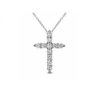 Tenenbaum Collection 18K White Gold Diamonds Religious Pendant