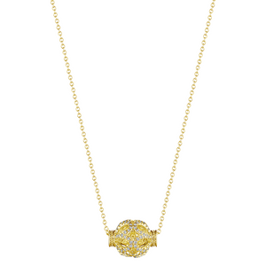 Verragio 18K Gold Round Brilliant-Cut Diamond Pendant Necklace