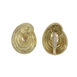 1980s David Webb 18K Gold Clip Earrings