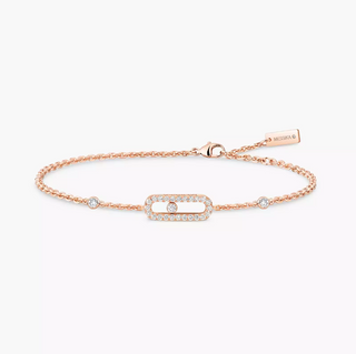 Messika 18K Rose Gold Move Uno Pavé Diamond Bracelet