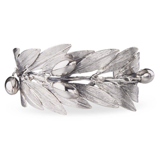 Buccellati Sterling Silver Olive Branch Mario Leaf Cuff Bracelet