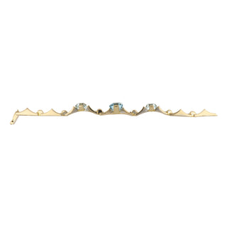 14K Gold Aquas Link Bracelet