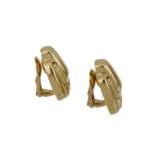 1990s David Webb 18K Gold Clip Earrings