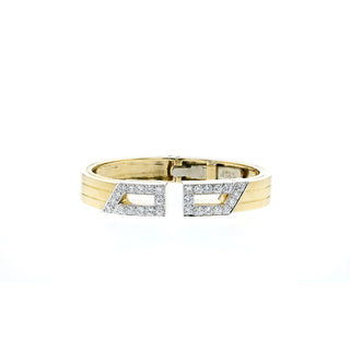 David Webb Yellow G&PT Diamonds Bangle Bracelet