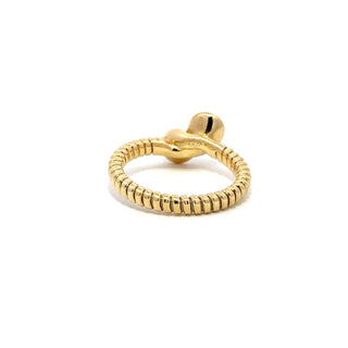 Antonio Papini 18K Gold Diamond Bypass Ring