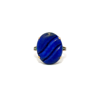 14K Gold Lapis Cocktail Ring