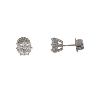 Tenenbaum Workshop Platinum Diamond Stud Earrings with Diamond