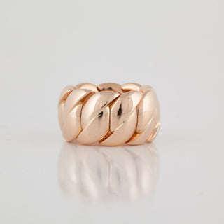 Antonio Papini 18K Rose Gold Diamond Link Ring