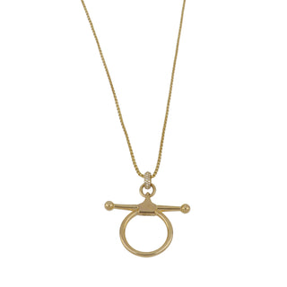 Vincent Peach 14K Gold Diamonds Pendant Necklace