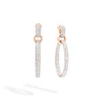 Pomellato 18K Rose Gold Diamonds Drop Earrings