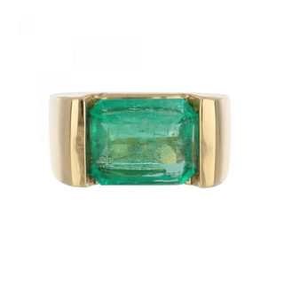 Tenenbaum Workshop 18K Gold Emerald Solitaire Ring