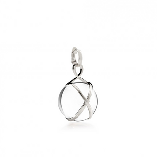 L. Klein 18K White Gold Rock Crystal Drop Pendant