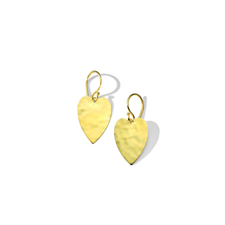 Ippolita 18K Gold Medium Heart Crinkle Earrings