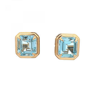 Tenenbaum Workshop 18K Gold Aquas Clip Earrings