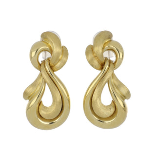 2000s Henry Dunay 18K Gold Doorknocker Earrings