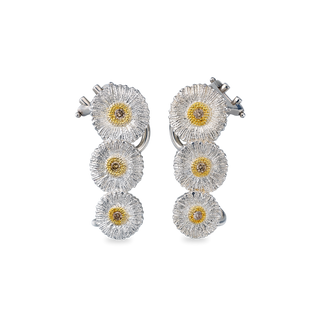 Buccellati Two-Tone G&S Diamonds Clip Earrings