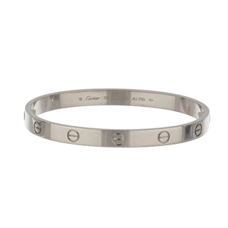 Estate Cartier 18K White Gold 'Love' Bracelet