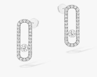 Messika 18K White Gold Diamonds Stud Earrings