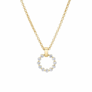 Michael M 14K Gold Diamonds Pendant Necklace